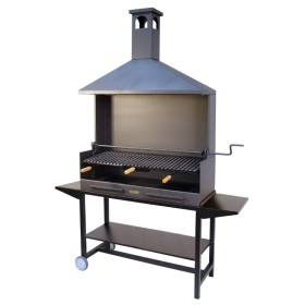 Barbacoa Chimenea Completa Con Bandejas Metálicas 100X40X217 cm Imex El Zorro