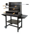 Barbacoa Con Parrilla, Plancha, Kit y Bandeja Chapa 72X40X135 cm Imex El Zorro