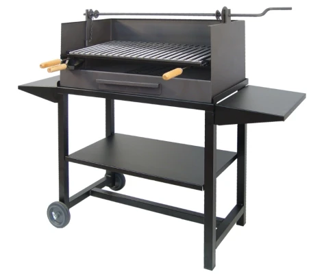 Barbacoa Con Elevador Bandejas Metálicas y Parrilla Inox 72X40X100 cm Imex El Zorro