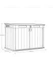 Keter Cobertizo De Exterior Grande Store 190,5x109,3x132,5 cm 2000 L Deco Gris