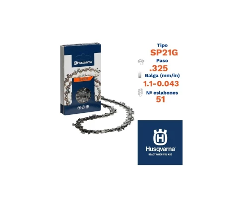 Husqvarna Cadena SP21G 1,1mm 51 Eslabones - pc.325"