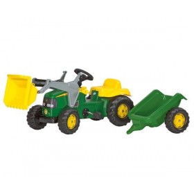 Rolly Toys Tractor De Pedales JOHN DEERE Con Pala y Remolque