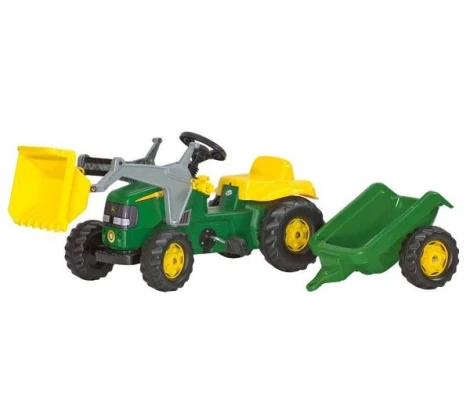 Rolly Toys Tractor De Pedales JOHN DEERE Con Pala y Remolque
