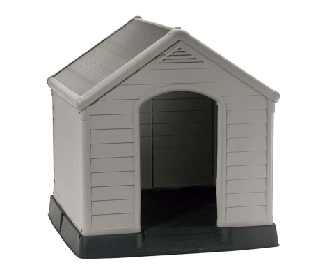 Keter Caseta Perro Resina Dog Kennel Gris 95x99x99 cm