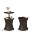 Keter Pacific Cool Bar Ratán Marrón 50 x 50 x 83 cm