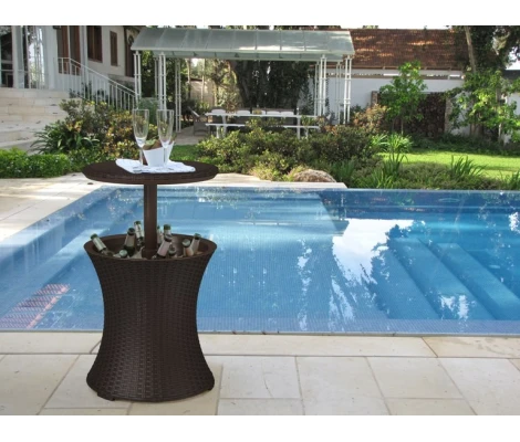 Keter Pacific Cool Bar Ratán Marrón 50 x 50 x 83 cm