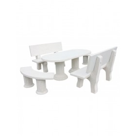 Framusa Conjunto Mesa De Jardín Zumaya Blanco