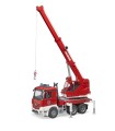 Bruder Camión Mercedes Benz Arocs Con Grua De Bomberos