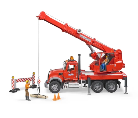 Bruder Camión Mack Con Grua