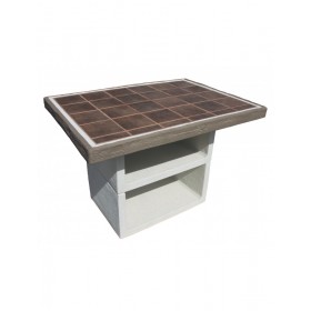 Framusa Mesa Auxiliar Barbacoa Malibu Lounge Topo Marfil