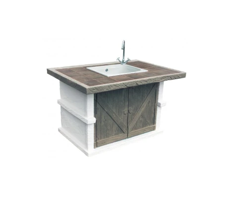 Framusa Mesa Auxiliar Barbacoa Robin Loungue Topo Marfil