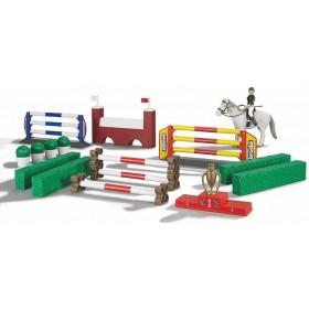 Bruder  Set De Vallas Hípica De Juguete + Jinete + Caballo - Escala 1:16 -  62530