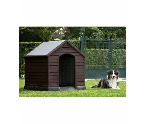 Keter Caseta Perro Resina Dog Kennel Marron
