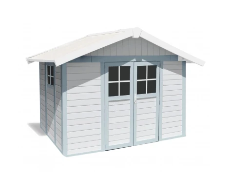 Caseta De PVC Grosfillex Déco 7,5 m2 (Color Casetas: SHERWOOD / Aspecto Roble)  Número de referencia: 2290768