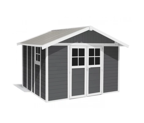 Caseta De PVC Grosfillex Déco 7,5 m2 (Color Casetas: SHERWOOD / Aspecto Roble)  Número de referencia: 2290768