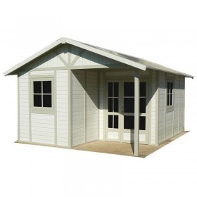 Caseta De PVC Grosfillex Déco 20B Blanco Gris Verde 20m2