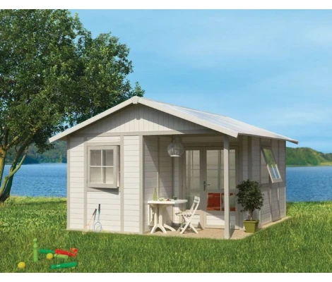 Caseta De PVC Grosfillex Déco 20B Blanco Gris Verde 20m2