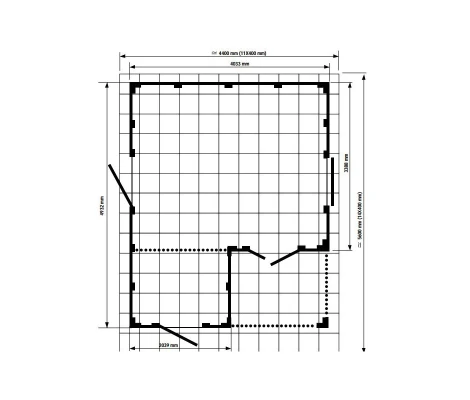 Caseta De PVC Grosfillex Déco 20B Blanco Gris Verde 20m2
