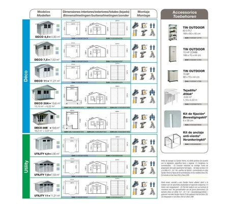 Caseta De PVC Grosfillex Utility 4,9 m2