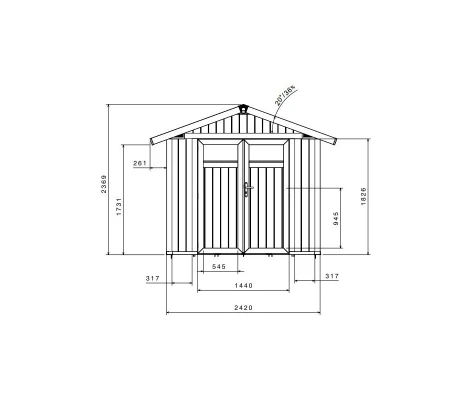 Caseta De PVC Grosfillex Déco 4,9 m2