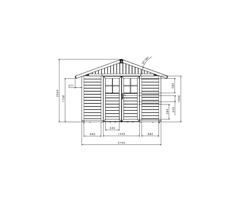 Caseta De PVC Grosfillex Déco 11m2