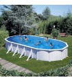 Gre Piscina Atlantis De Acero Blanca Ovalada