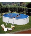 Gre Piscina Fidji Ovalada Acero Blanca 610 x 375 x 120 cm