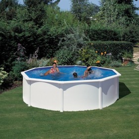 Gre Piscina Fidji Redonda De Acero Blanca Ø460 x 120 cm
