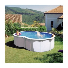 Gre Piscina  Varadero Forma De Ocho Acero Blanca