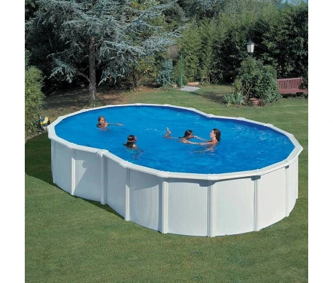 Gre Piscina  Varadero Forma De Ocho Acero Blanca