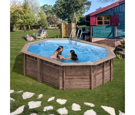 Gre Piscina Sunbay  Bambú Ovalada  – 535 x 335 x ↕130 cm