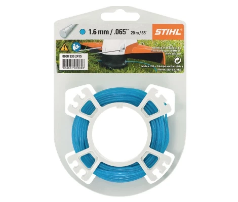STIHL Hilo De Corte Azul Redondo  Silencioso   Ø 1,6 mm x 19 m