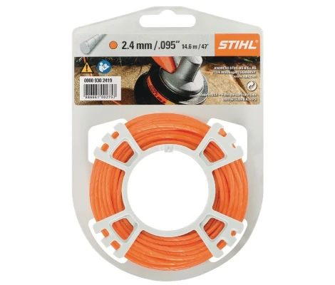 STIHL Hilo De Corte Redondo Silencioso Ø 2,4 mm Naranja
