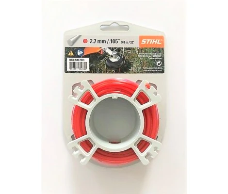 STIHL Hilo De Corte Redondo Ø 2,7 mm Rojo