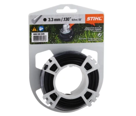 STIHL Hilo De Corte Redondo Ø 3,3 mm Negro