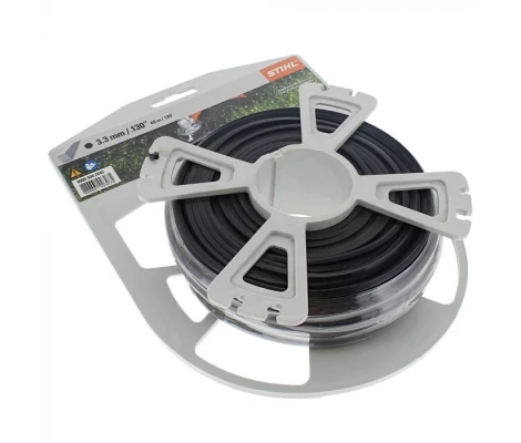 STIHL Hilo De Corte Cuadrado Ø 3,3 mm Negro