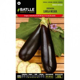 Batlle Semillas De Berenjena Larga Negra