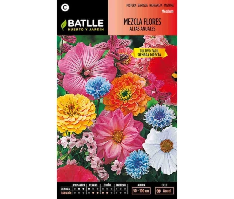 Batlle Semillas De Mezcla De Flores Altas Anuales