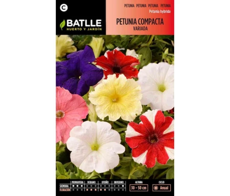 Batlle Semillas De Petunia Compacta Variada