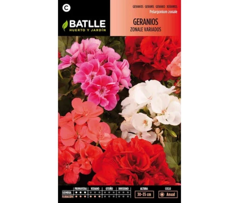 Batlle Semillas De Geranios Zonale Variados