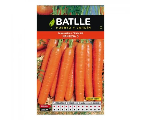Batlle Semillas De Zanahoria Nantesa 5 Cilindro
