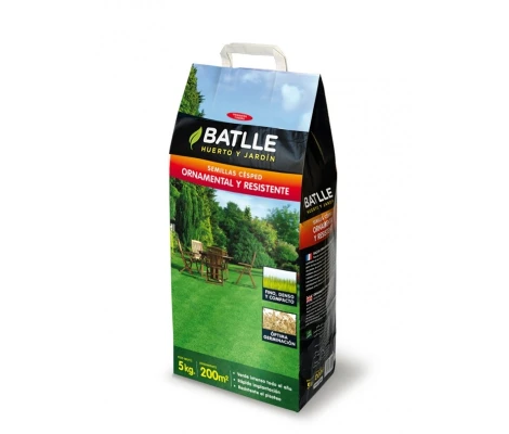 Batlle Semillas De Césped Ornamental y Resistente