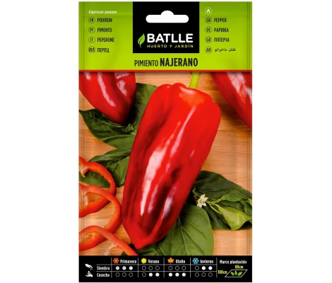 Batlle Semillas De Pimiento Rojo Najerano