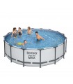 Piscina  Bestway Steel Pro Max Con Depuradora Cartucho Estructura Metálica 366x100 cm