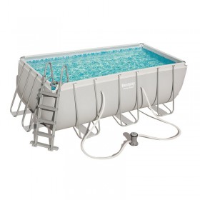 Piscina Desmontable Tubular Bestway Power Steel 412x201x122 cm Depuradora De Arena