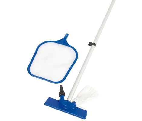 Kit Mantenimiento Limpiafondos Con Mango Extensible, Cesta y  Pértiga Bestway