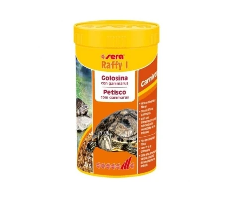 Sera Raffy I Golosina Con Gammarus Para Reptiles 35g