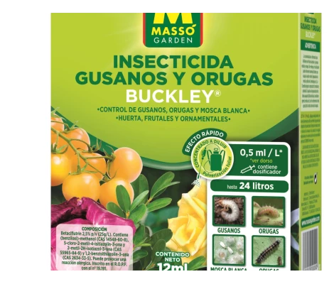 Massó Garden Insecticida Contra Gusanos y Orugas 12 ml