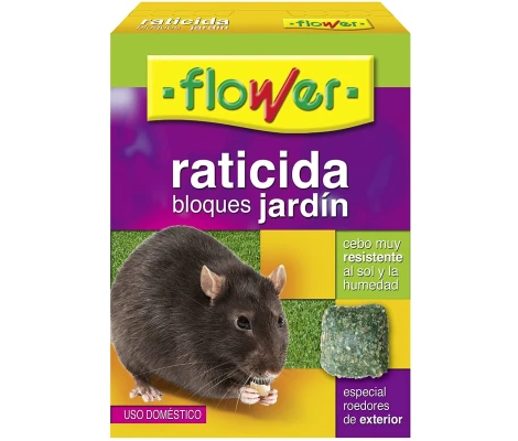 Flower Raticida Cebo En Bloques Jardín