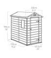 Keter Caseta De Resina Manor 4X6 -130x192x198 cm y 2,2 m2